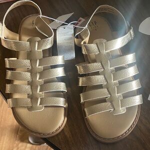 GAP Kids Shiny Gold Gladiator Sandals
